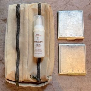 AVEDA Dop Kit + Eye Shadow / Powder / Compact (2) + Phomollient travel size